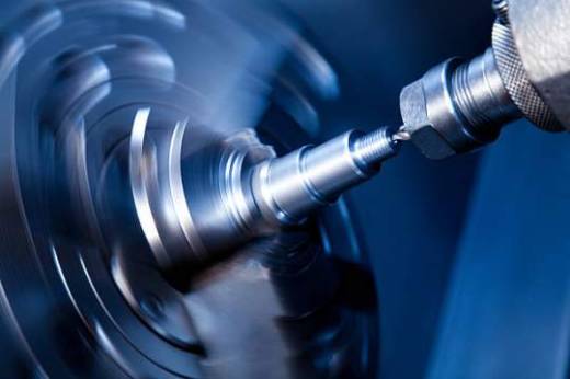 CNC lathe drilling